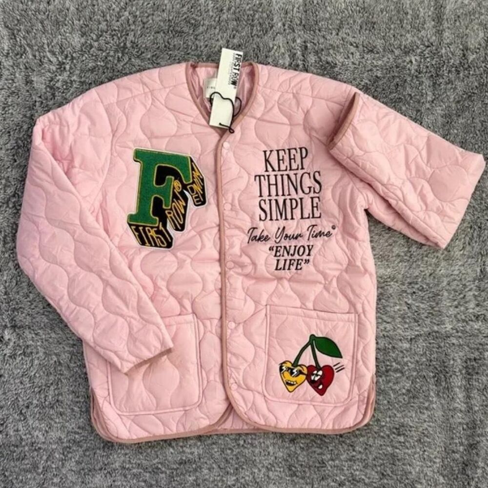 First Row Men's Pink Jacket